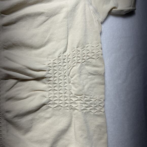 SEFI Women's Size S Crew neck long sleeve top Cream Tight Waffle Shirt MSRP $75 - Picture 8 of 9